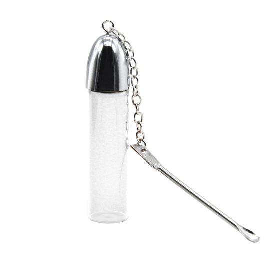 2Pcs Storage Bottle Leak-Proof Spice Container Portable Pill Powder Bottle with Mini Spoon for Outdoor Travel Camping