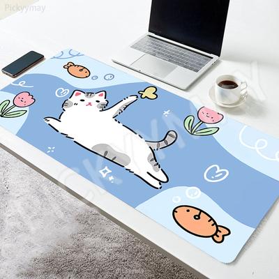 Игровые коврики для мыши Милый кот Настольные коврики Коврик для компьютерной мыши Компания Большой настольный коврик x см Большие игровые коврики для мыши Коврик для мыши