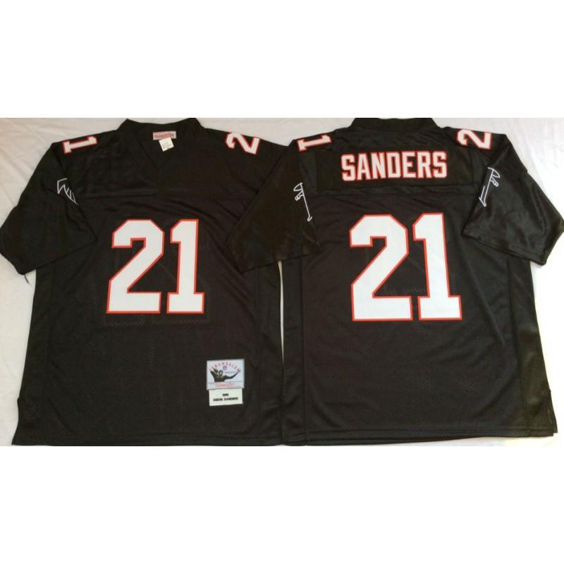 Rugby Jersey Atlanta Falcons Hall Of Fame 21 Retro Limited Edition Cotton Sports Uniform Men Women