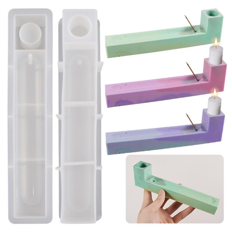 Подставки для благовоний, силиконовые формы, форма для эпоксидной смолы, подсвечник, форма для ароматерапии, инструмент для декора-палка