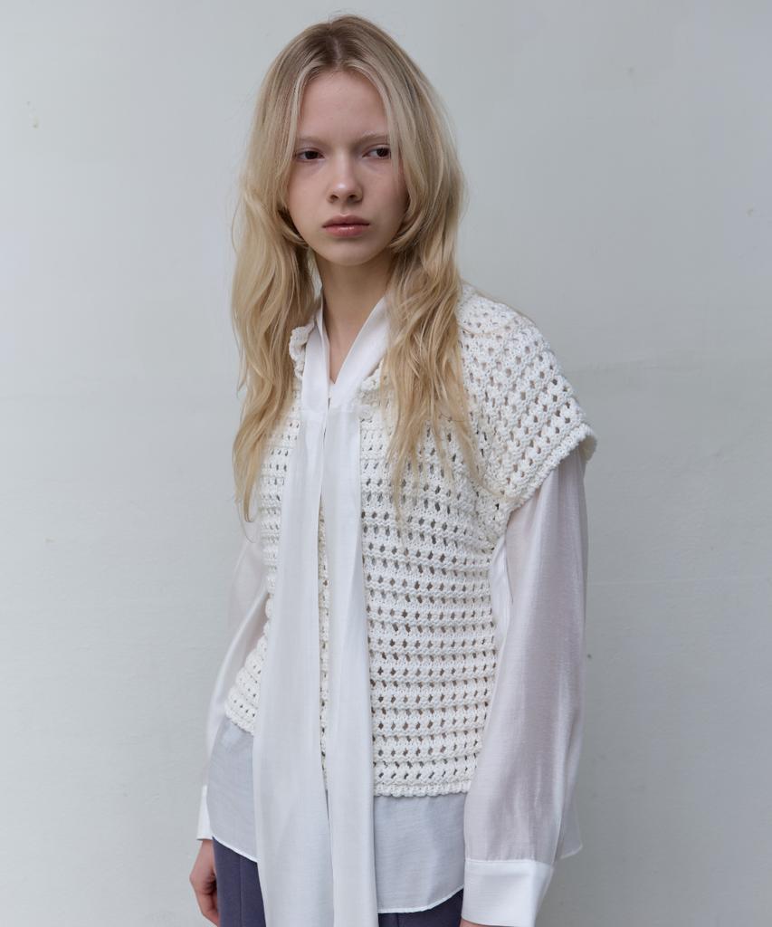 Seolan Cotton Crochet Knit_Ivory