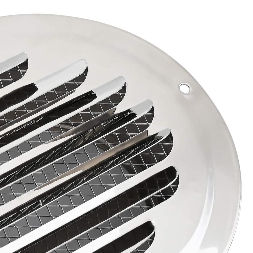 Ventilation Grille 4 pcs Silver 150 mm Stainless Steel