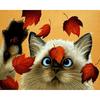 5D DIY Diamond Painting Cute Cat Embroidery Mosaic Cross Stitch Rhinestone Decor