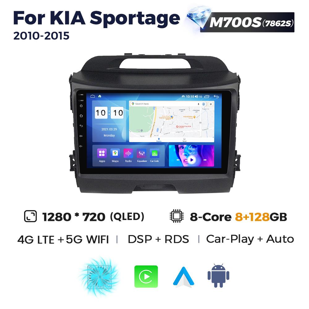 Navifly Android 13 автомобильный радиоприемник мультимедиа аудиоплеер для KIA Sportage 3 2010-2015 GPS беспроводной Carplay автосистемы стерео 2Din