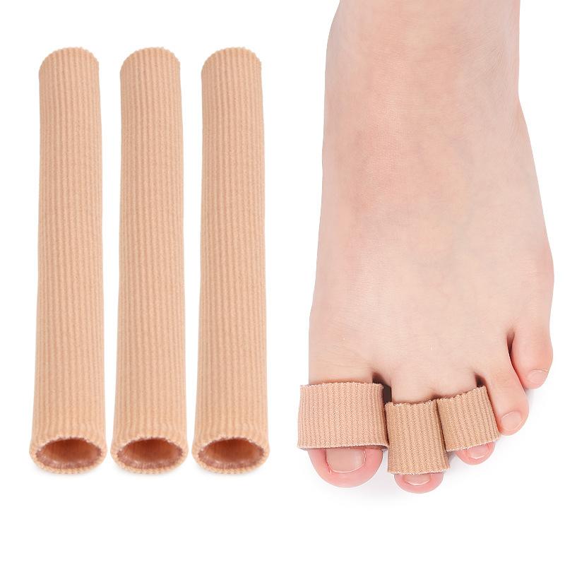 Thumb and Toe Protectors 3 Pack Skin Color (Large+Medium+Small) - Cushion Sleeves for Walking, Running and Everyday Use