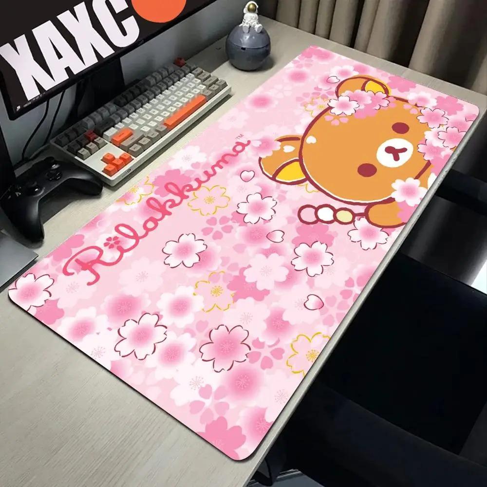 Большой коврик для мыши Rilakkuma-es Коврик для мыши для геймеров Офисные аксессуары Корпус для ПК Игровой коврик для стола Компьютерные столы Коврики для клавиатуры