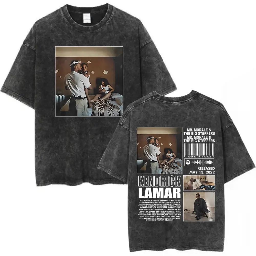 Washed Vintage Rapper Kendrick Lamar SZA Grand National Tour Tshirt They Not Like Us T Shirt Men Hip Hop Fashion Tshirt