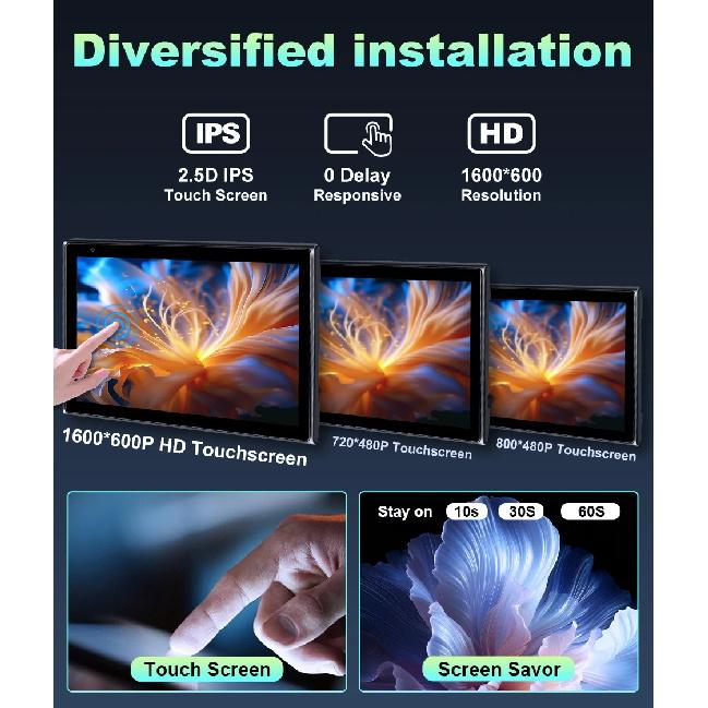 Jansite 7" Portable Multimedia Player Carplay AI Screen IPS Screen GPS Navigation Bluetooth Support Horizontal/Vertical Screen