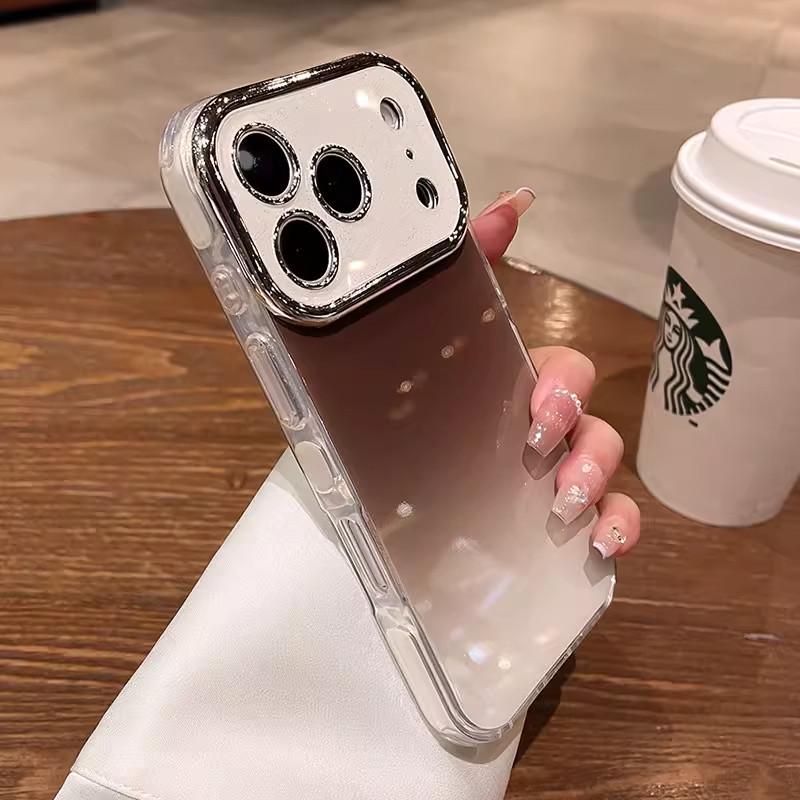 Совместимый с Apple iPhone 17 Pro Max Защитный чехол-градиент с блестками iPhone 16 Большое окно 15 Гелевый чехол