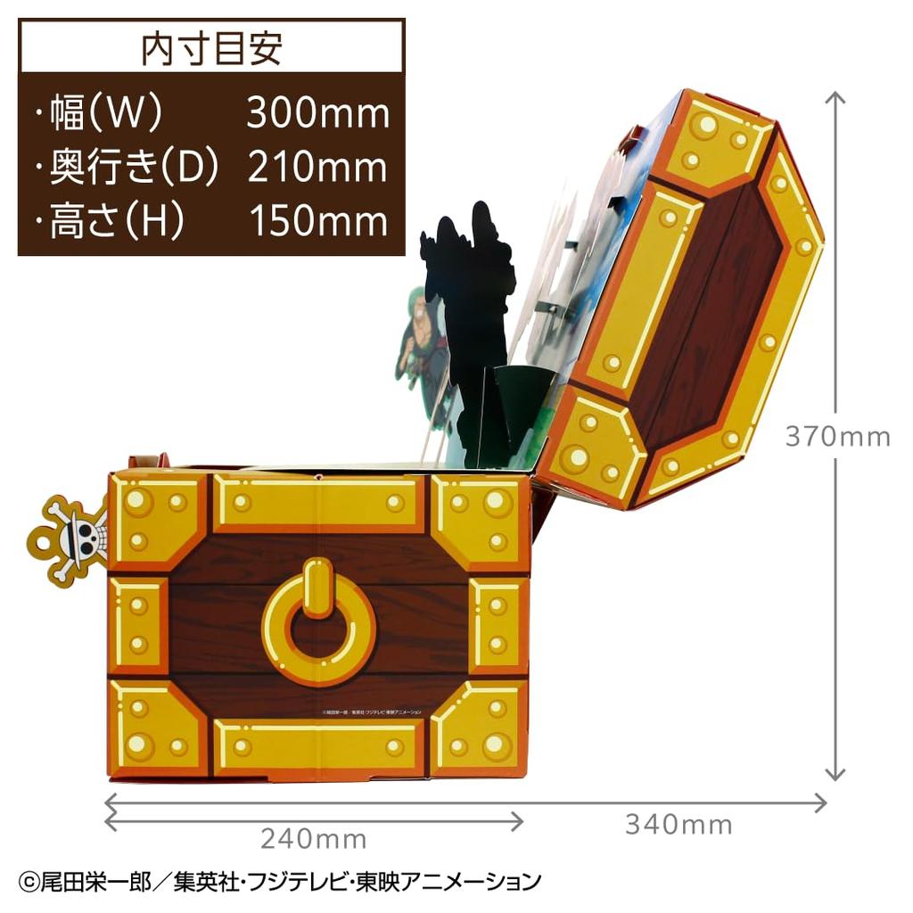 Подарок One Piece Лимитированное издание Средний размер с замком Команда Соломенной шляпы Аниме Подарок 3D [Сундук с сокровищами]