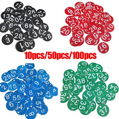 10/50/100 шт., красный пчелиный улей, круглый пронумерованный знак, бирки для улья, этикетки с отверстием, АБС-пластик, принадлежности для пчеловодства