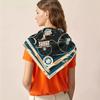 Four Season 90CM Square Scarf Fashion Colorful Royal Carriage Twill Scarf Shawl Hijabs Bandana Neckerchief For Ladies