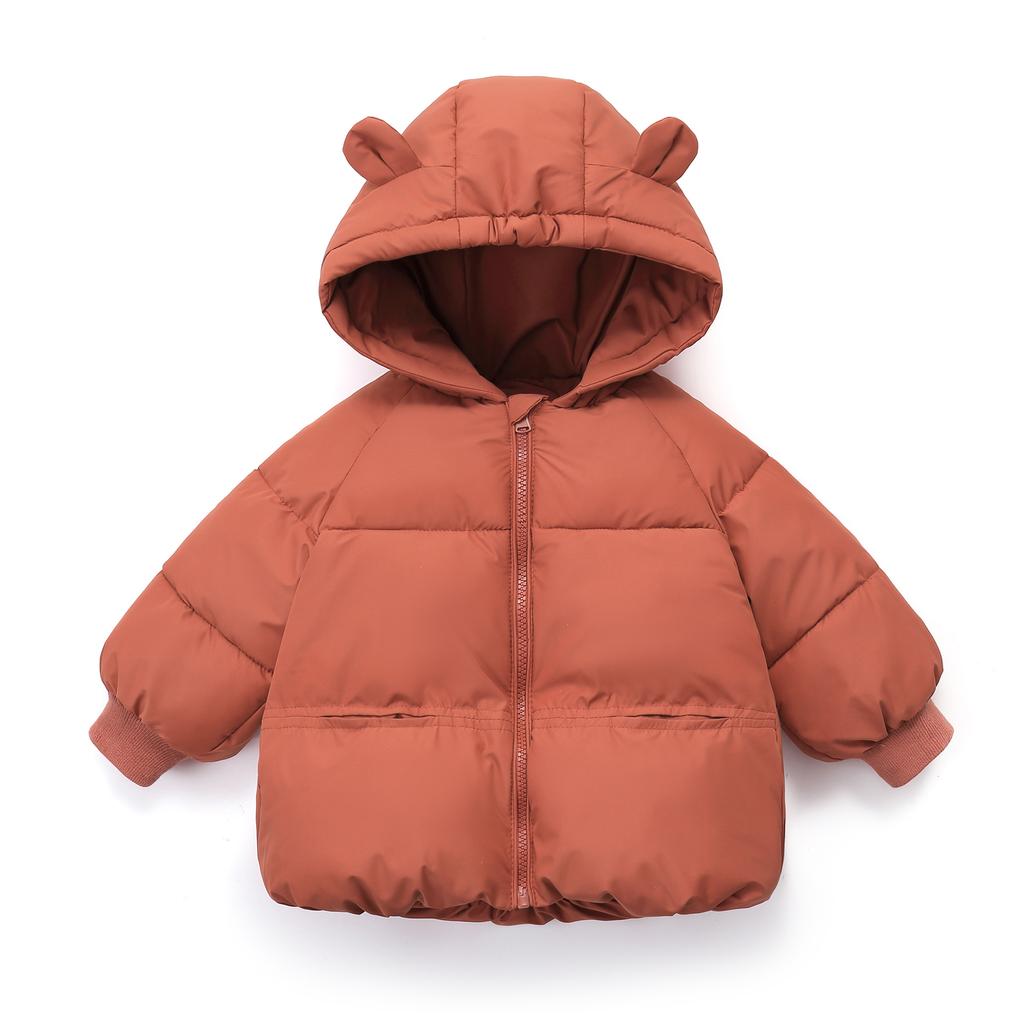 Winter Kids Jackets Boys Girls Cotton Coat Thicken Hooded Clothing Children's Outerwears