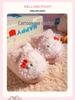 Женские милые мультяшные хлопковые тапочки с кошечкой KT - Sanrio, пушистый плюш, закрытая пятка, зима 2025