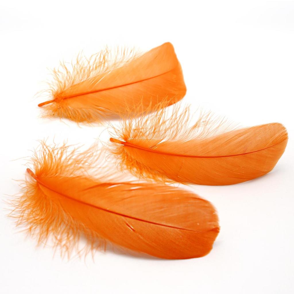 50 шт./лот, натуральные перья 8-13 см, маленькие плавающие гусиные перья, разноцветные перья, шлейф для украшения, шлейфы для рукоделия