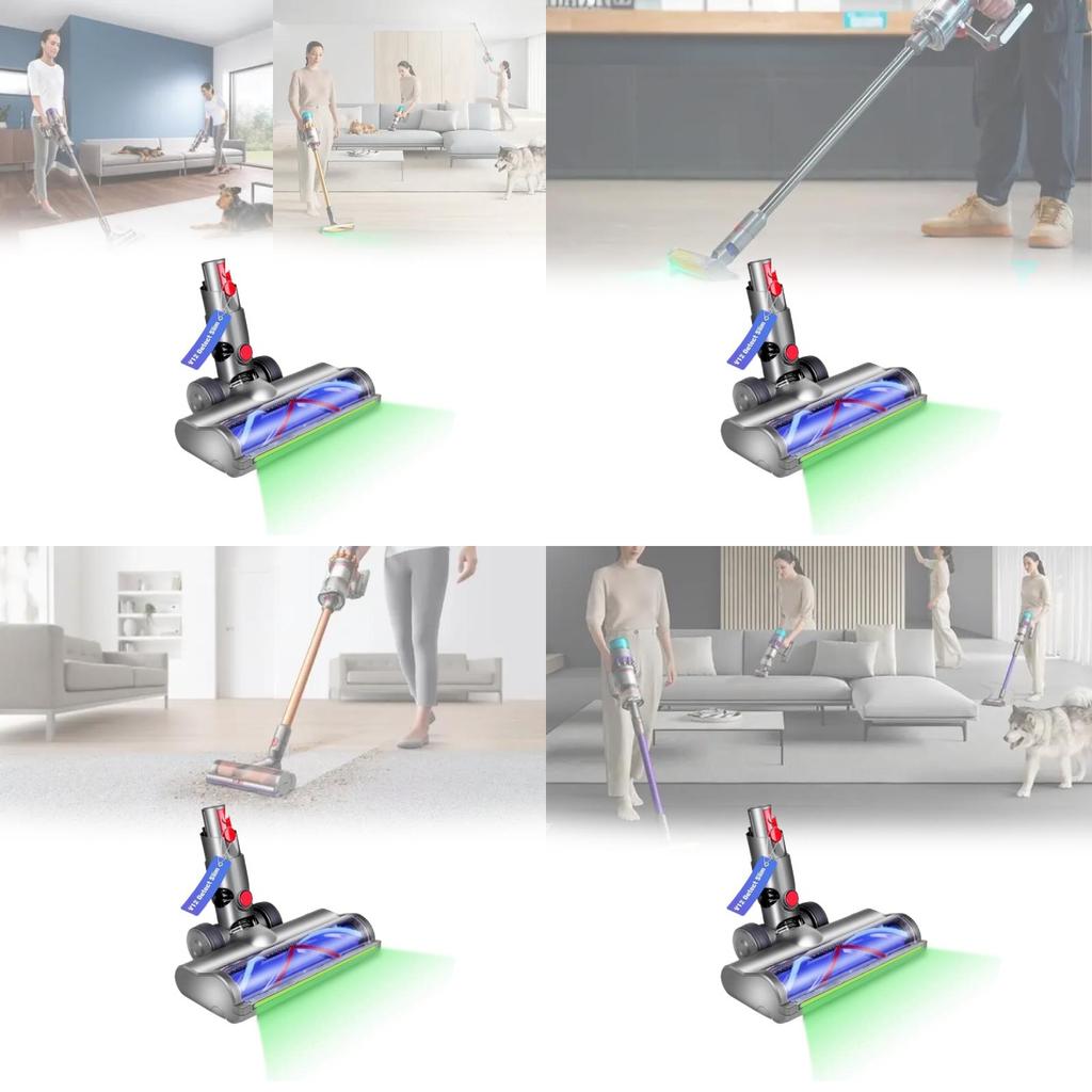 Dyson Compatible Vacuum Cleaner Brush Head For Carpet And Hardwood Floors