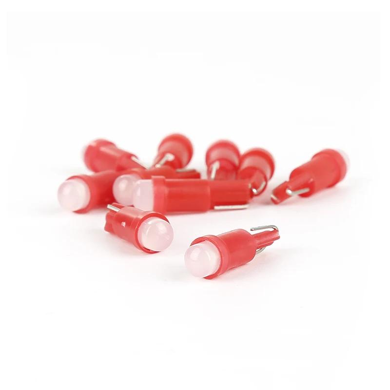 20 шт. Автомобильные светодиодные лампы T5 LED Lights T5 COB 12 В красные, синие, зеленые, автомобильные боковые клинья, приборная панель, датчик, приборная лампа