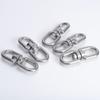 1Pcs Eye Connectors 8 Ring Hook 4mm 5mm 6mm 8mm M4 M5 M6 M8 Carabiner Clasp Universal 304 Stainless Steel Marine Anchor Swivel