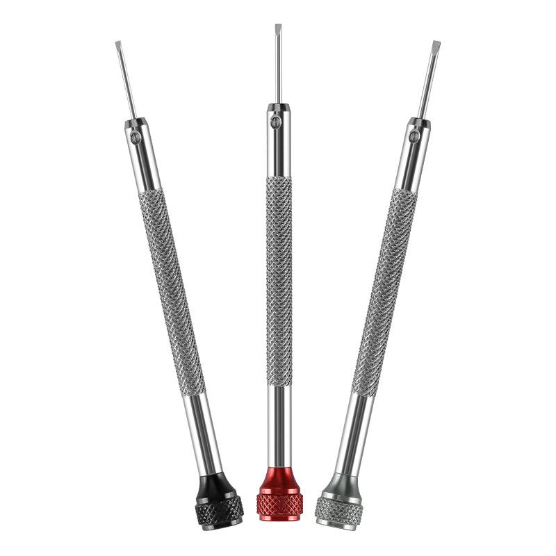 1шт инструмент для ремонта часов прецизионная пятикомпонентная отвертка сменная режущая головка пакетная головка цвет алюминий