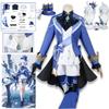 Focalors Cosplay Costume Fontaine Furina Cosplay Uniform Pants Hat Bow Wig Outfit Furina Cospla Halloween Carnival Women's Suits