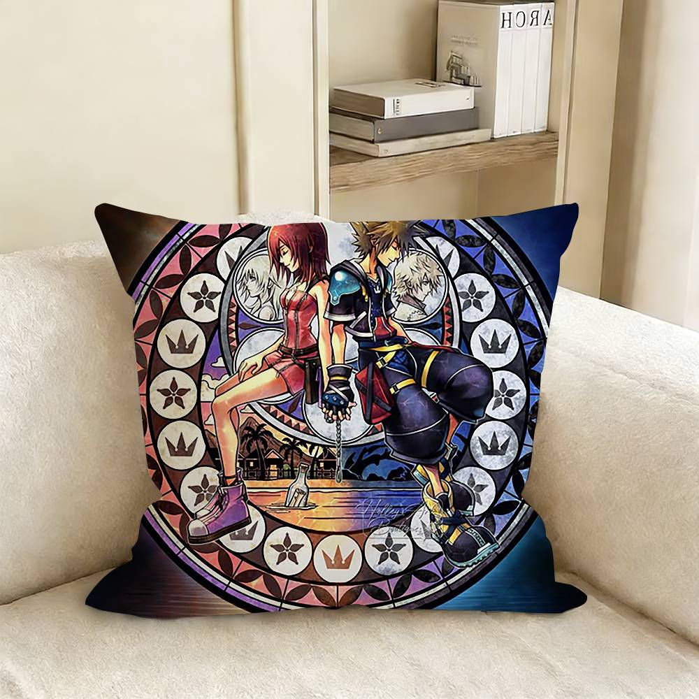 K-Kingdom Game H-Hearts Pillow Case Living Room Sofa Cushion Cover Suitable For Home Bedroom Room Decoration