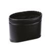 CARMATE Car Trash Can Slim Dust Mini with Weight Genuine Leather Style Black CZ305