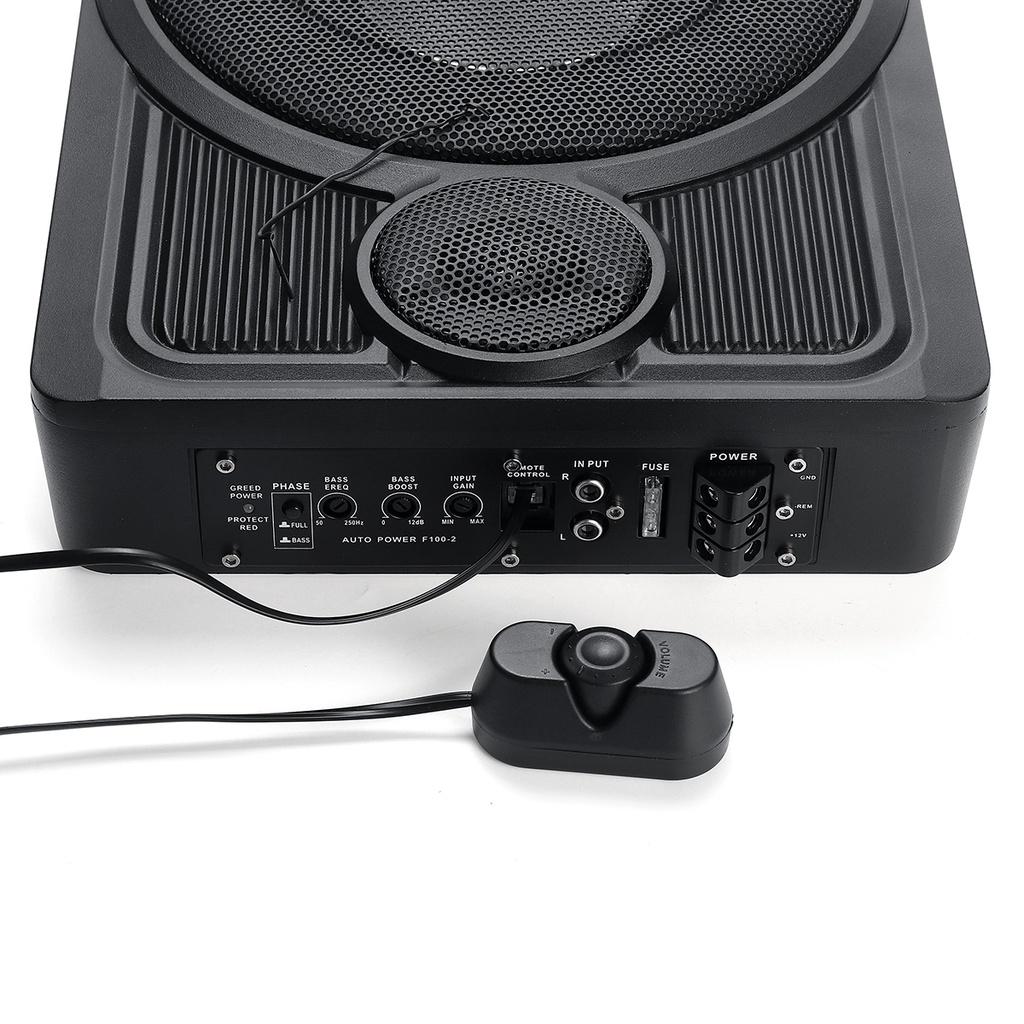 800W 25A Slim Under-Seat Super Car Subwoofer Powered Car Speaker Subwoofer Amplifier Speaker Audio Processor Music Player