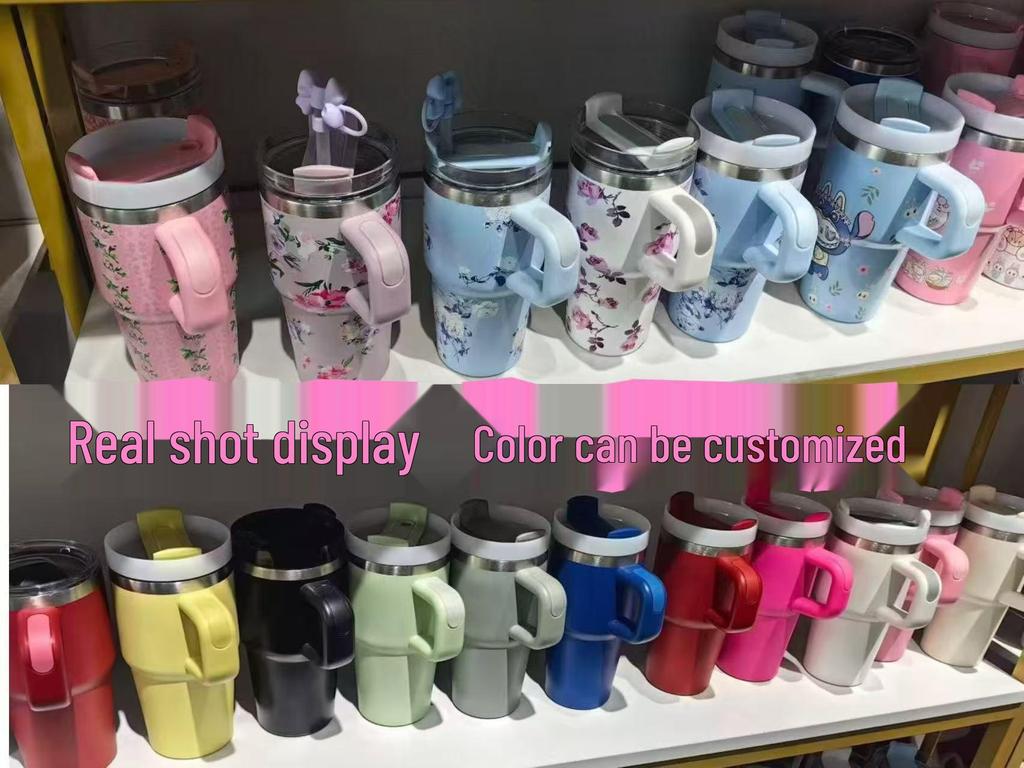 Термокружка Stanley 14 унций для автомобиля с трубочкой