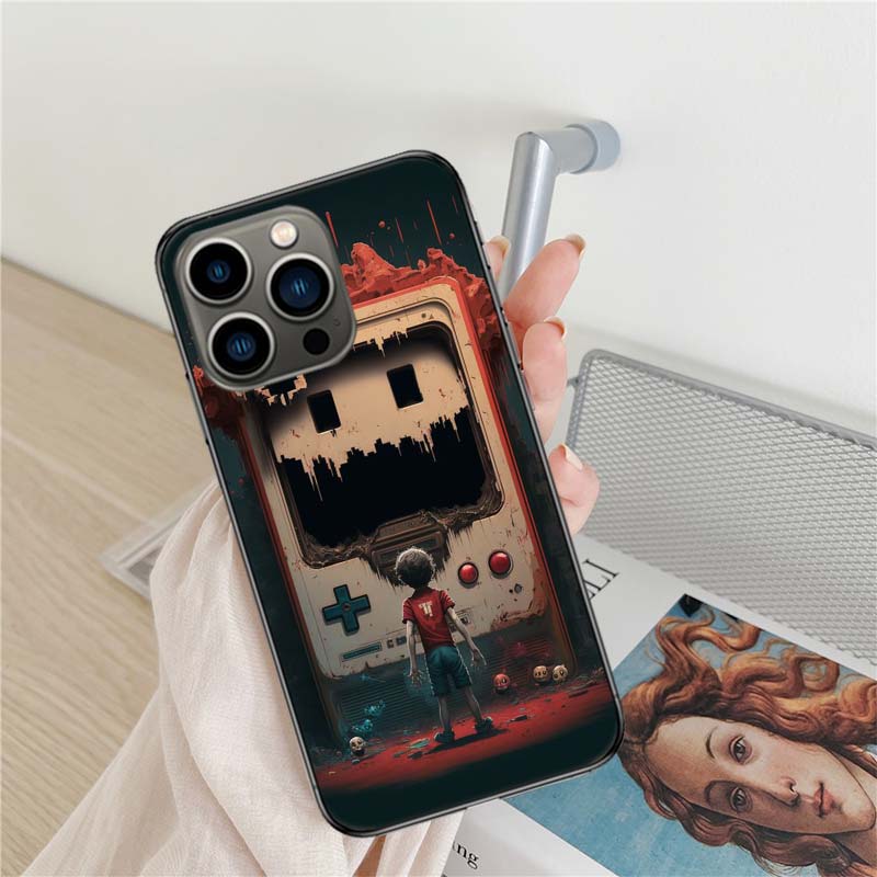 Чехлы для телефонов «Зависимые от игровых приставок дьяволы» для iPhone 17 Air 16 15 Pro Max 14 Plus 16E Coque 13 Pro 12 Mini 11 Прозрачный чехол Sili