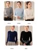 Women's Slim Fit Cashmere Sweater: Autumn/Winter Fashion Round Neck Knitted Pullover