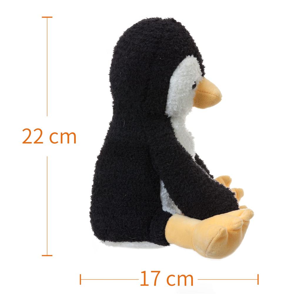 Apricot Lamb Black Velvet Penguin Plush Toy for Soft and Fluffy Black Velvet Penguin for Girls and 23cm Kids, Cute, Boys,