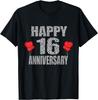 Happy 16th Anniversary 16 Years Together Matching Quote T-Shirt