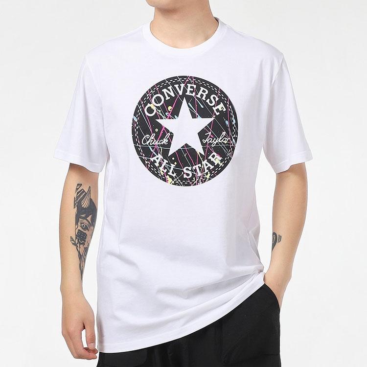 Converse Splatter Paint Chuck Taylor Patch Graphic Tee Asia Sizing 'White' Men's 10021506-A03
