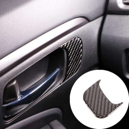 Carbon Fiber Driver Interior Handle Sticker Trim For Honda Pilot 2016-