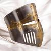 Medieval Knight Templar Helmet with Brass Details Medieval Great for Cosplay, LARP,