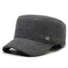 Men's Winter Hat Middle-Aged and Elderly Velvet Thick Flat Cap Outdoor Cap Warm Cold-Proof Ear Protection Cotton Cap