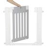Детские ворота Katoji с 2 дополнительными рамками, цвет белый серый 63900 LDK-STYLE и 67-93 см