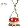 Hanging Planter Pot Indoor Outdoor Decorative Swing Flowerpot Cute Cartoon Mushroom Shaped Vase Ornament