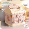 Internet Celebrity Piggy Bank Creative Cartoon Shape Cute Small House Can Save Large Capacity Plastic Piggy Bank