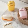 Cartoon Bear Portable Soap Dish Sealed Storage Box Waterproof Travel Home Bathroom Soap Box Camping Portable Storage Soap Box