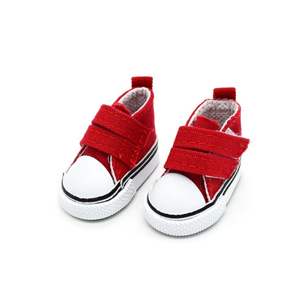 1 Pair DIY Doll Canvas Shoes Mini Doll Sneakers 1/6 Scale Mini Sneakers Blythe Doll Toy