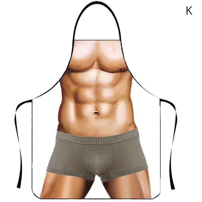 Мускулистый мужчина, сексуальная женщина, забавные кухонные фартуки для женщин, украшения дома, подарки