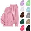 Children's Casual Fashion Hooded Pullover, Printed Loose Hoodie And Casual Pants Two-piece Set