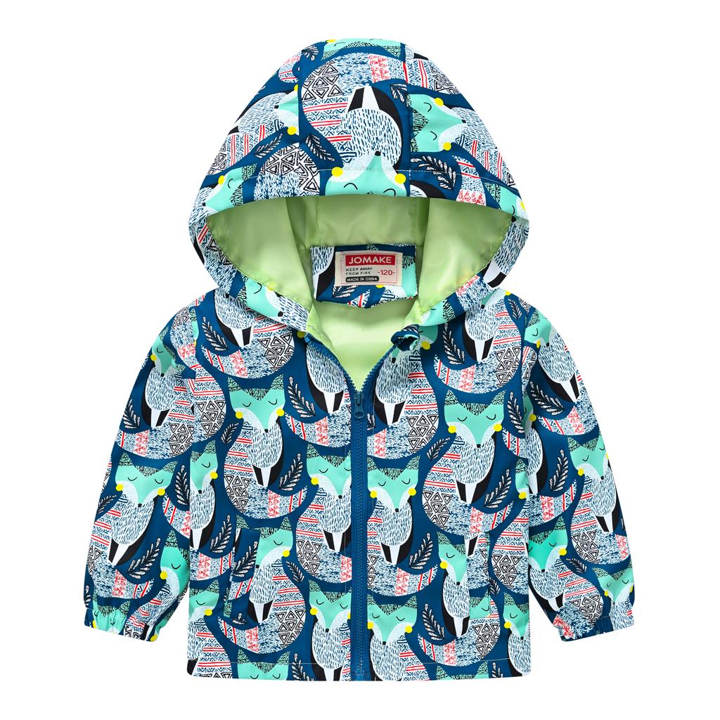 Куртка с капюшоном для мальчиков и девочек среднего и большого возраста с разноцветным принтом, легкие модели модных курток, детская одежда