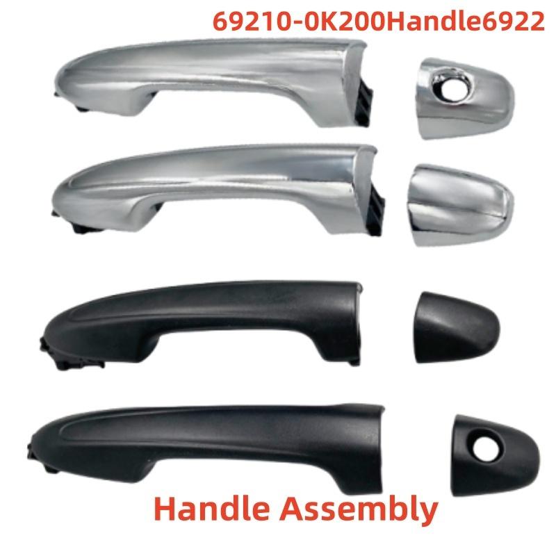 69210-0K200 Handle 6922 Chrome Accessories Tools For Toyota Hilux Revo 2015 2016 2017 2018 Glossy Black Handle Assembly