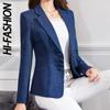 Women Plus Size Blazers Jackets Work Office Lady Suit Slim Single Breasted Business Female Blazer Coats Formal