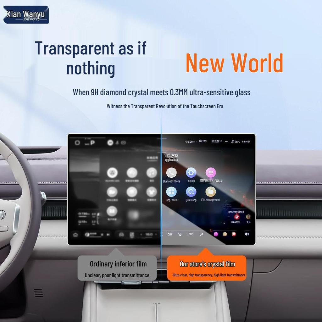 Закаленное стекло для Changan Deepal S07 для 26 моделей навигации - Защитные пленки для экрана и Декоративные аксессуары для управления
