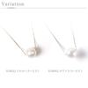 PLUSTER Pearl Necklace K18 Pearl Necklace Genuine Pearl Wedding Ceremony Akoya Pearl Single 9mm White Gold Case Popular Birthday Present 8.5mm -