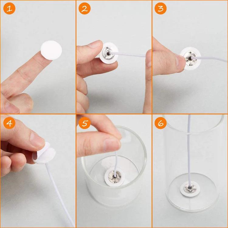 Набор лент Наклейки Силиконовые формы для свечей Аксессуары Принадлежности для изготовления свечей Двусторонний художественный фитиль 100 - 400 шт. Пенопластовые фитили