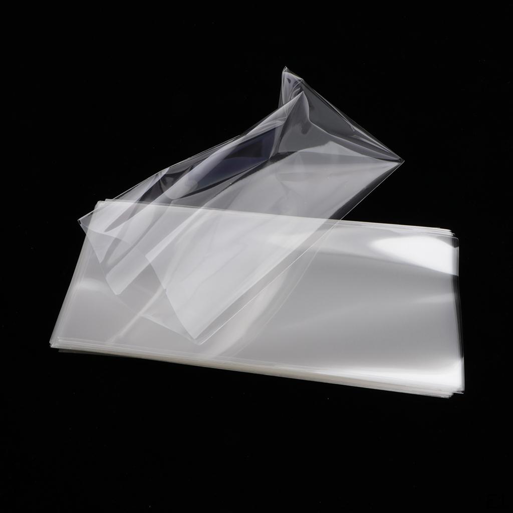 100Pcs Clear Album Collection of Currencies Sleeves Bag with Storage Box